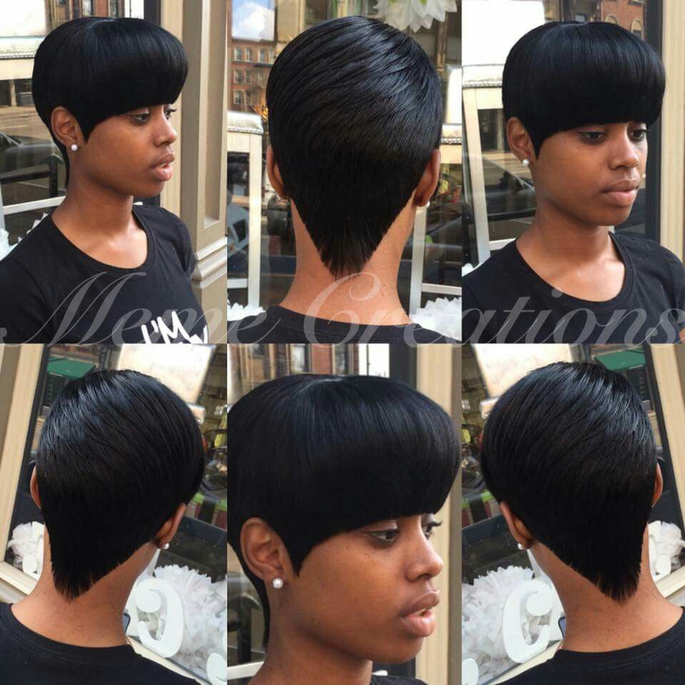 27 Piece Weave Short Hairstyle
 27 Piece Hair I love the back in 2019