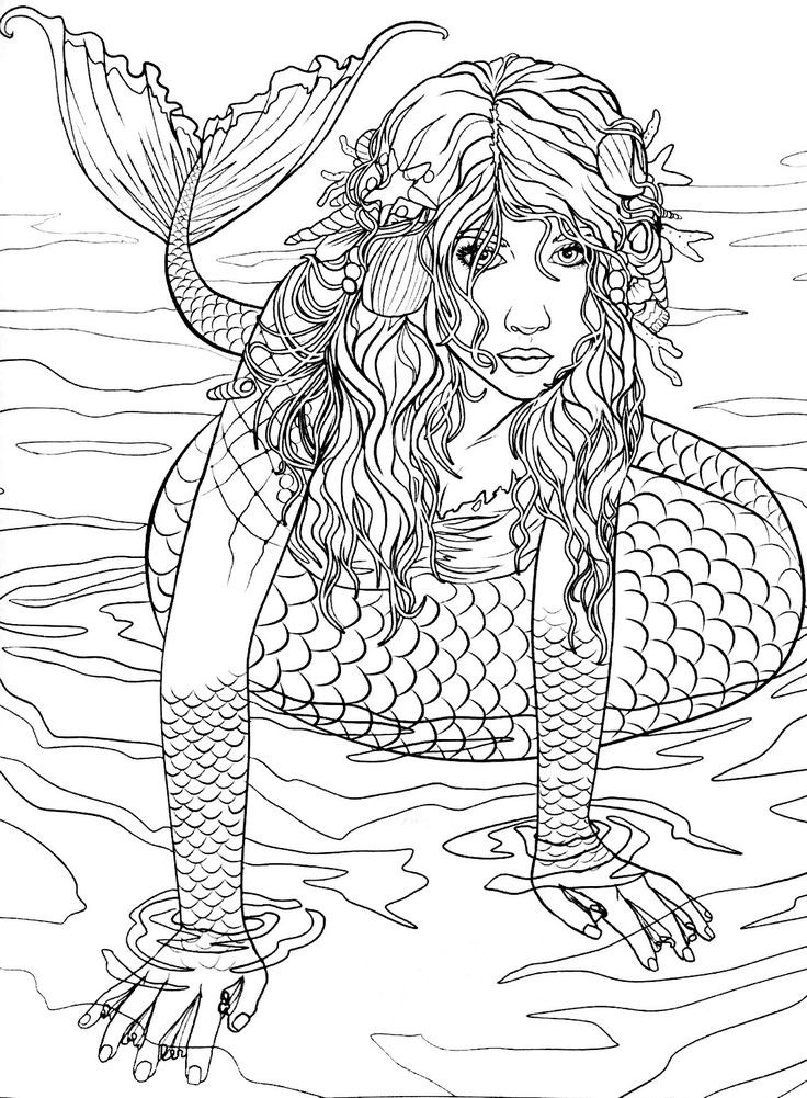 Adult Mermaid Coloring Pages
 11 best Random Coloring Pages unusual and interesting