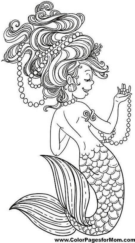 Adult Mermaid Coloring Pages
 Pregnant Mermaid Pages For Adults Coloring Pages