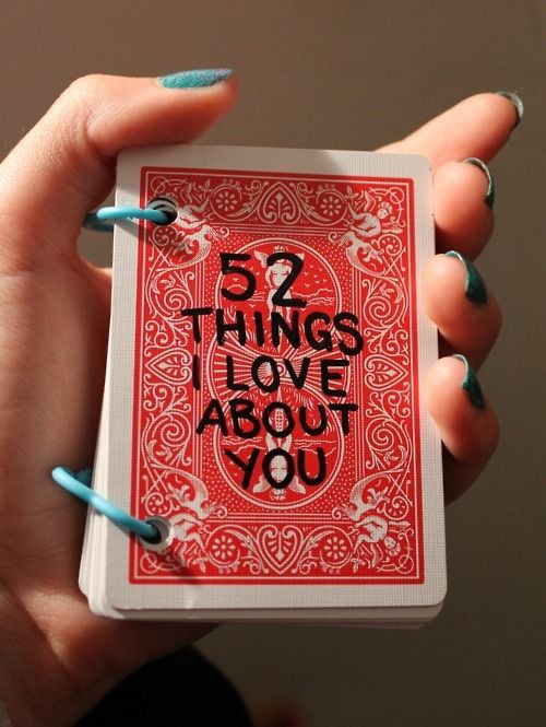 Amazing Gift Ideas For Girlfriend
 Cute t idea for someone you love deck of cards 52