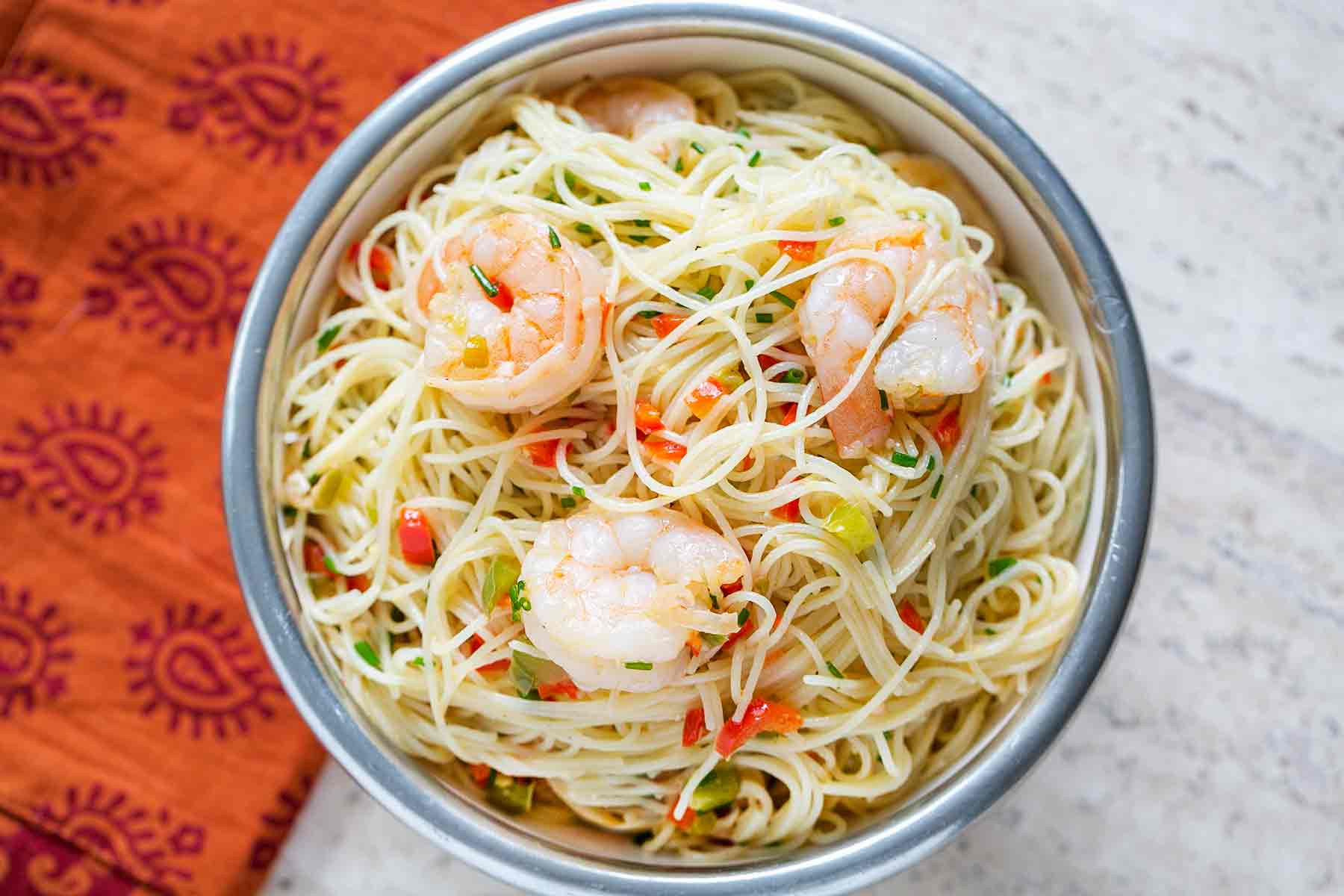 Angel Hair Pasta And Shrimp
 Quick and Easy Shrimp with Angel Hair Pasta Recipe
