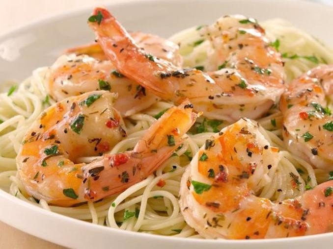 Angel Hair Pasta And Shrimp
 Shrimp Scampi In a Light Creamy Sauce With Pasta