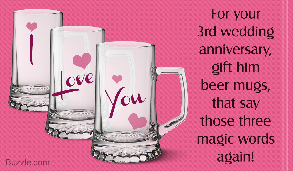 Anniversary Gift Ideas For Husband
 Simply Awesome 3rd Wedding Anniversary Gift Ideas for Husband