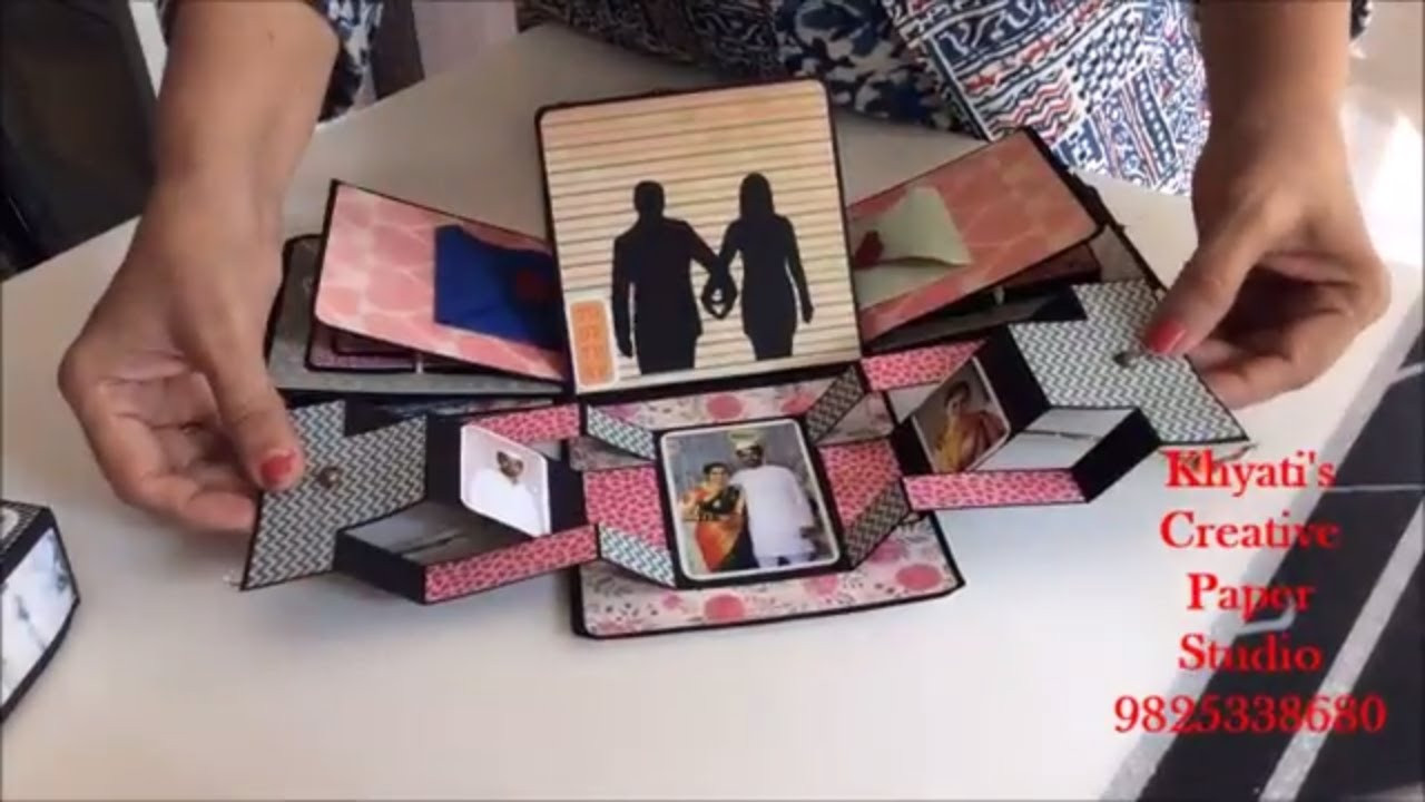Anniversary Gift Ideas For Husband
 Cutest Anniversary t idea Romantic Explosion box