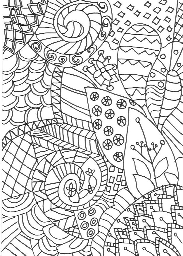 Art Coloring Pages For Kids
 Zentangle Colouring Pages In The Playroom