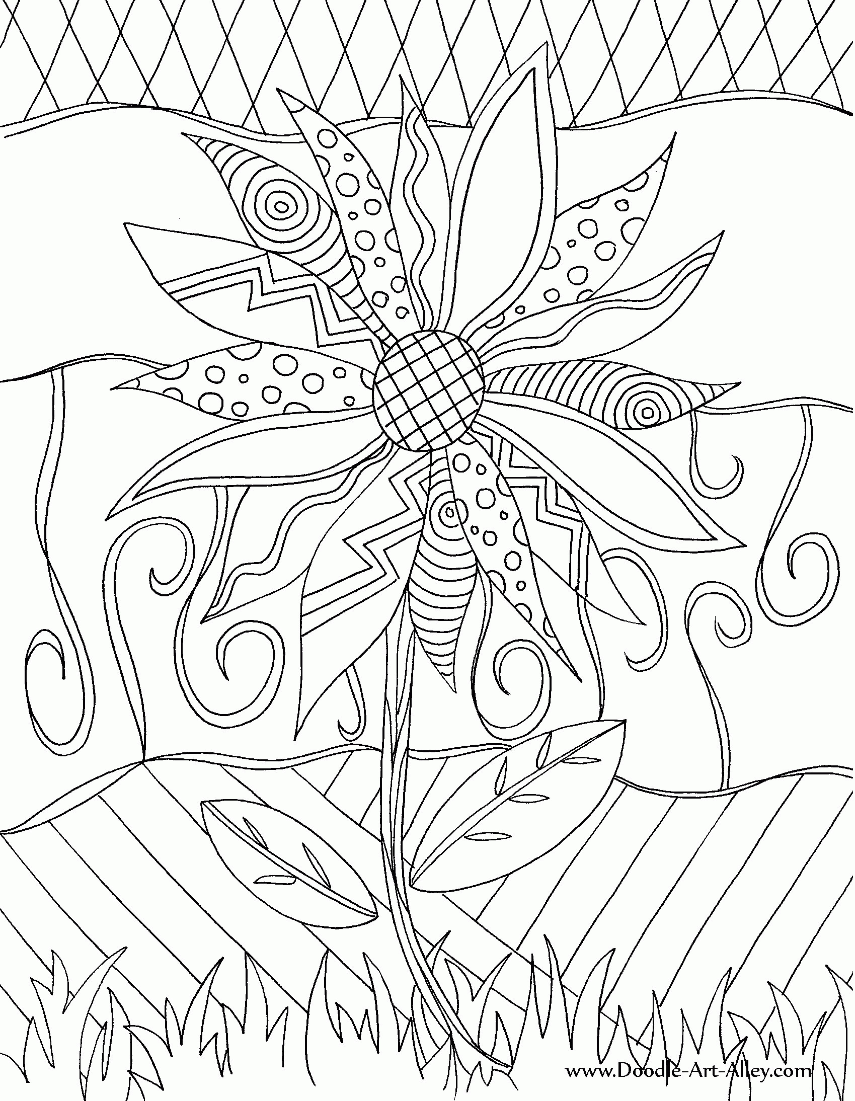 Art Coloring Pages For Kids
 Coloring Pages Printable Doodles Kids Coloring Home