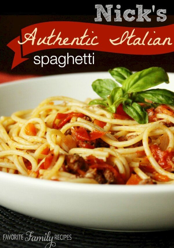 Authentic Italian Spaghetti Sauce Recipes
 Nick s Authentic Italian Spaghetti