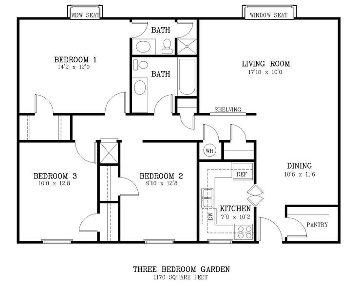 Average Bedroom Dimensions
 standard living room size courtyard 3 br floor plan