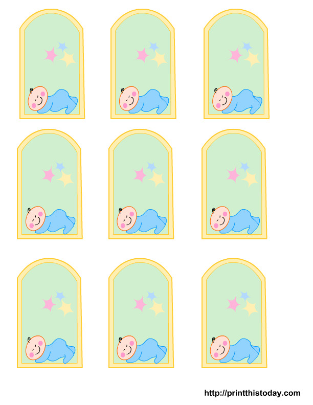 Baby Shower Gift Tags Printable
 Free Printable baby girl boy Baby Shower Favor Tags