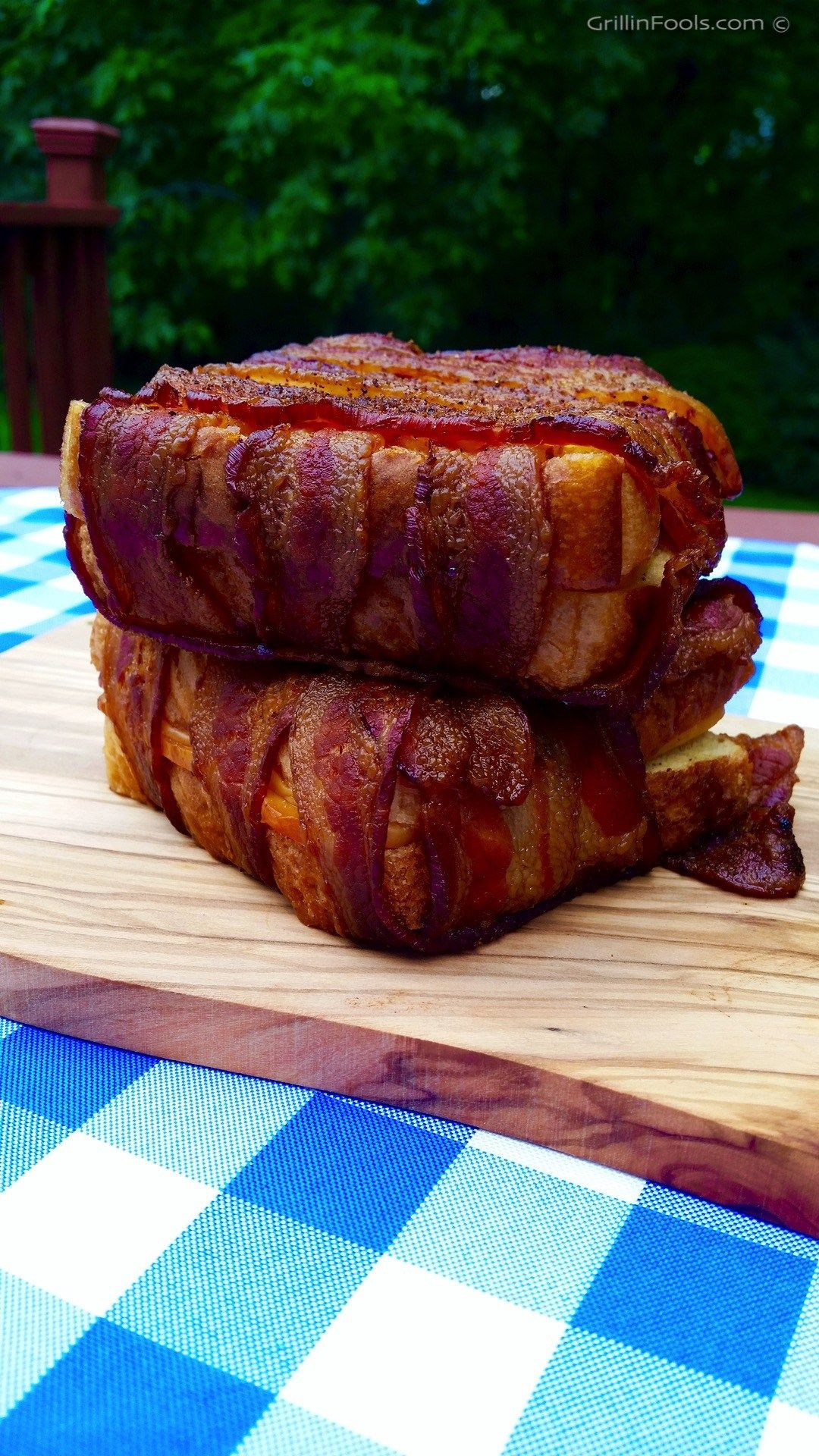 Bacon Wrapped Grilled Cheese Sandwiches
 Bacon Wrapped Grilled Cheese Recipe