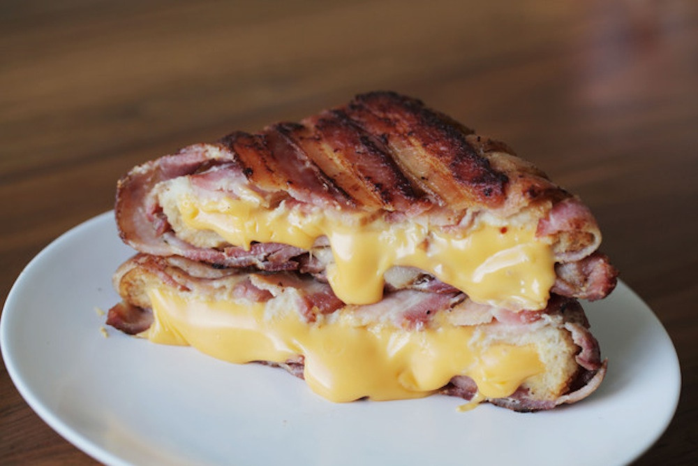 Bacon Wrapped Grilled Cheese Sandwiches
 This Bacon Wrapped Grilled Cheese Sandwich Looks Like The