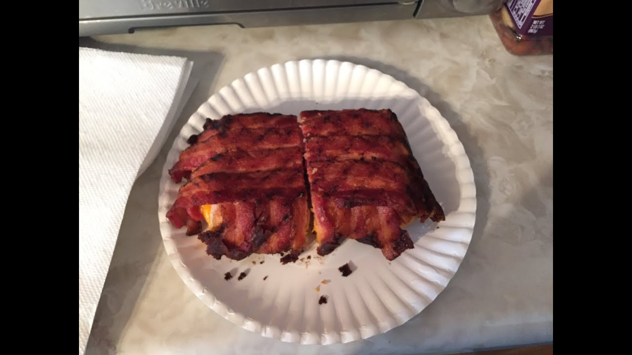 Bacon Wrapped Grilled Cheese Sandwiches
 Massive Bacon Wrapped Grilled Cheese Sandwich Episode
