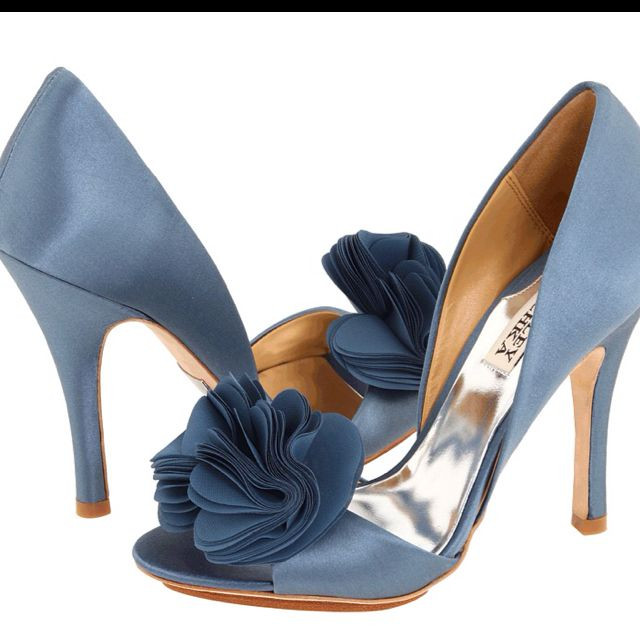 Badgley Mischka Blue Wedding Shoes
 slate blue wedding shoes These Badgley Mischka shoes