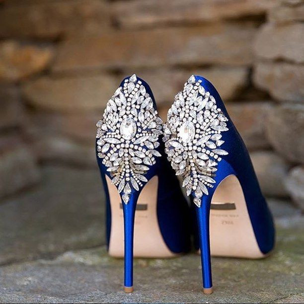 Badgley Mischka Blue Wedding Shoes
 Dream Weddings — “Something Blue” Badgley Mischka shoes at