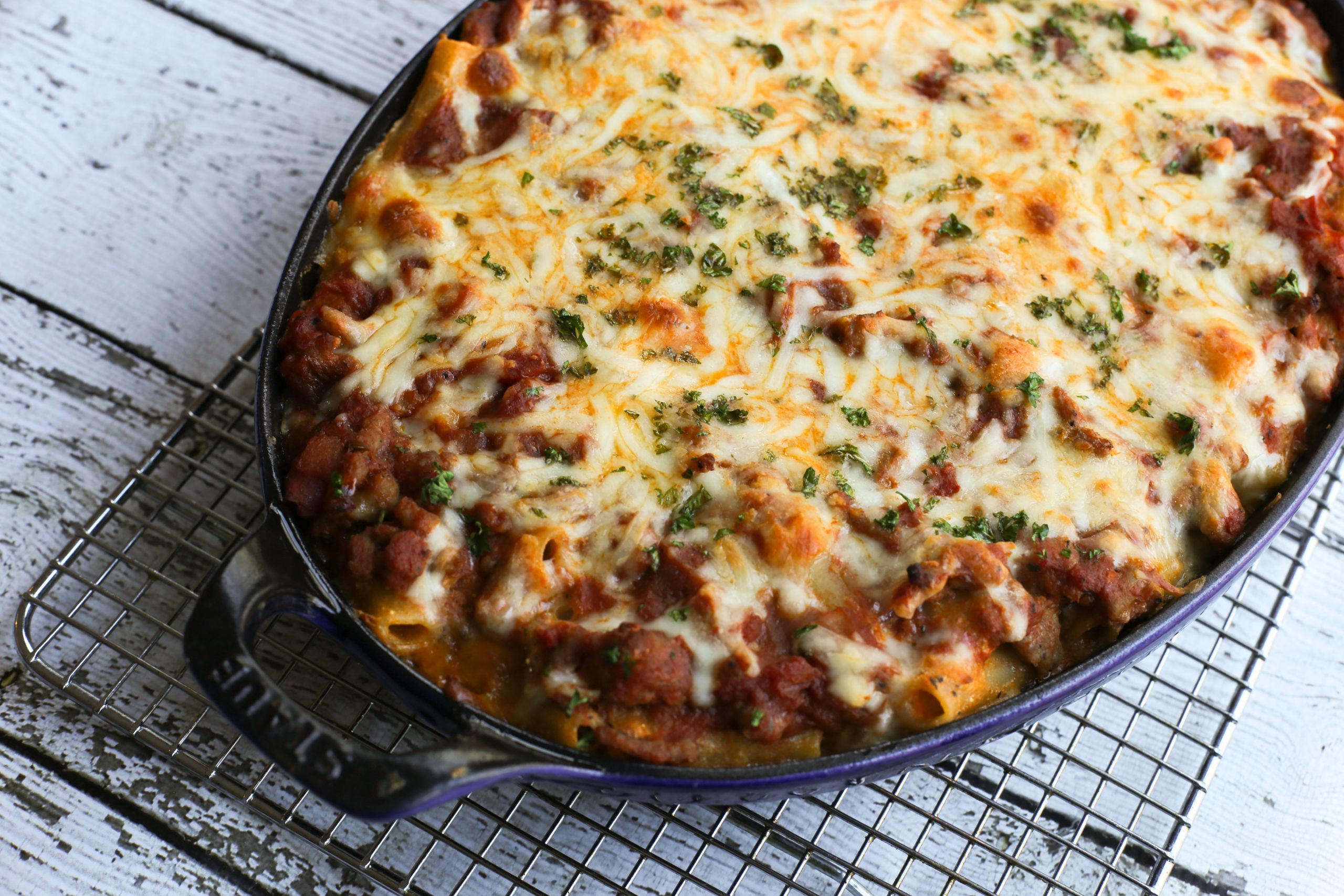 Bake Ground Beef
 Meaty Baked Ziti Recipe With Ground Beef and Sausage