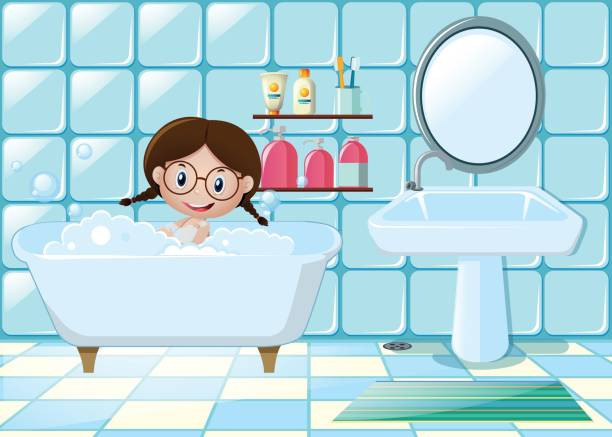Bathroom Clipart For Kids
 Best Bubble Bath Illustrations Royalty Free Vector