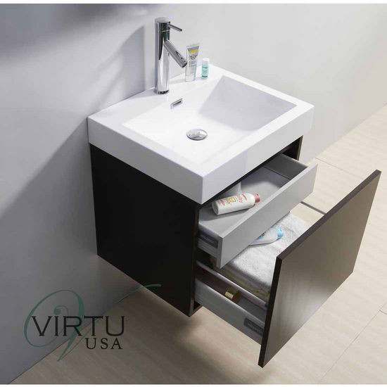 Bathroom Vanity Made In Usa
 24" Zuri Single Sink Bathroom Vanity Set by Virtu USA Made
