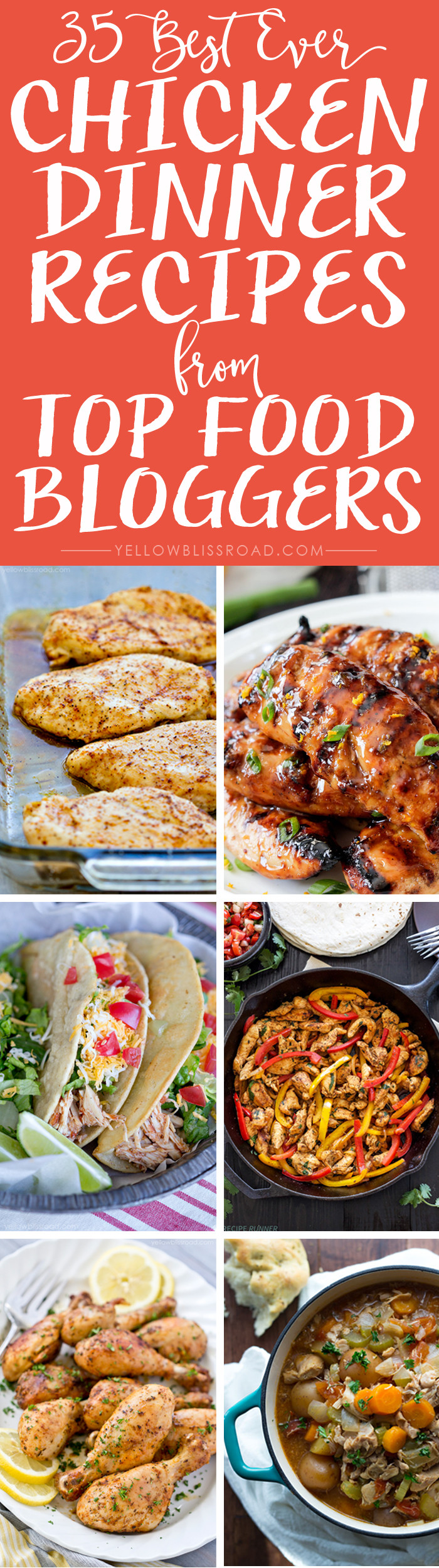 Best Chicken Recipes For Dinner
 35 Quick and Easy Dinner Recipes Yellow Bliss Road