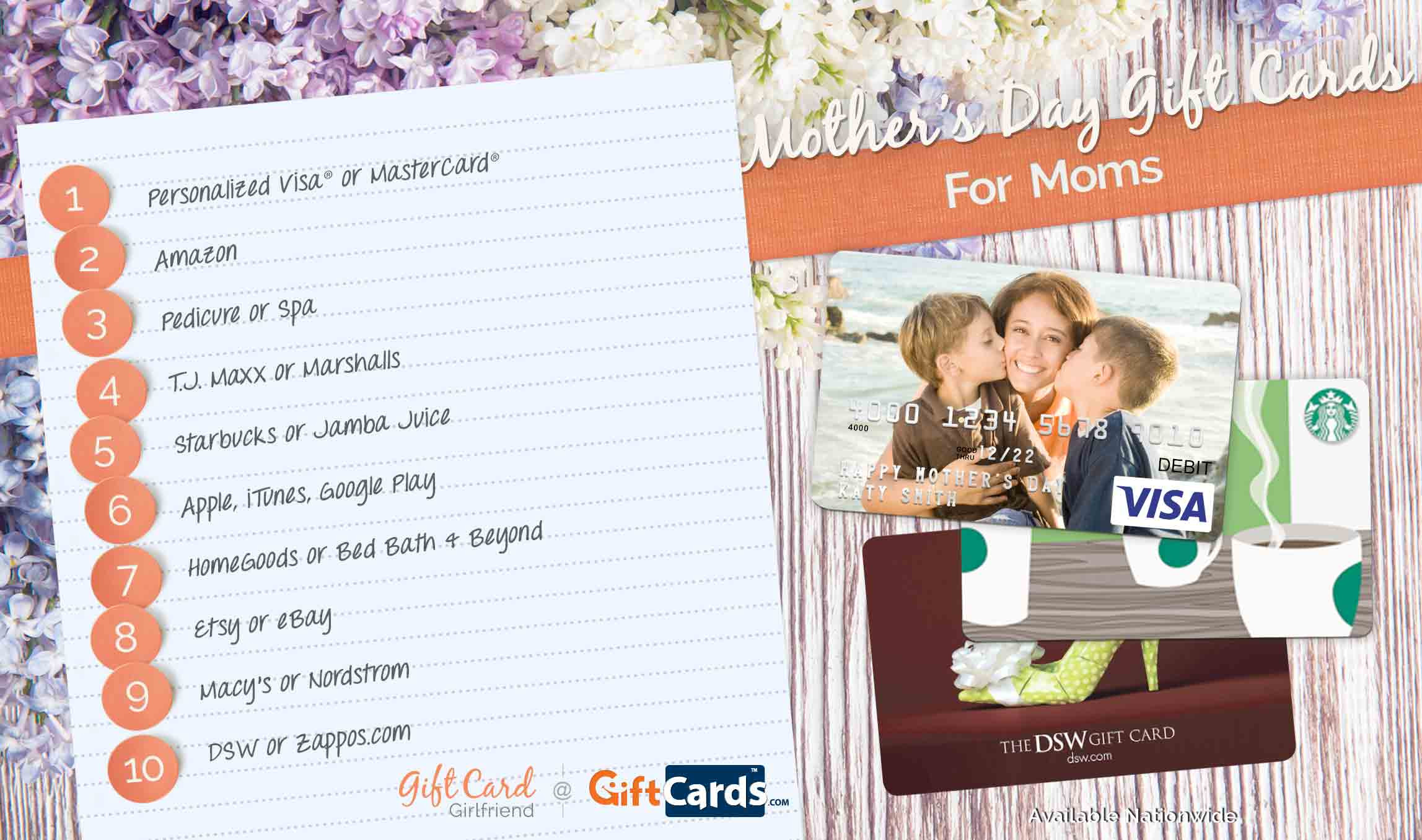 Best Mothers Day Gifts For New Moms
 Top 10 Mother s Day Gift Cards for Mom