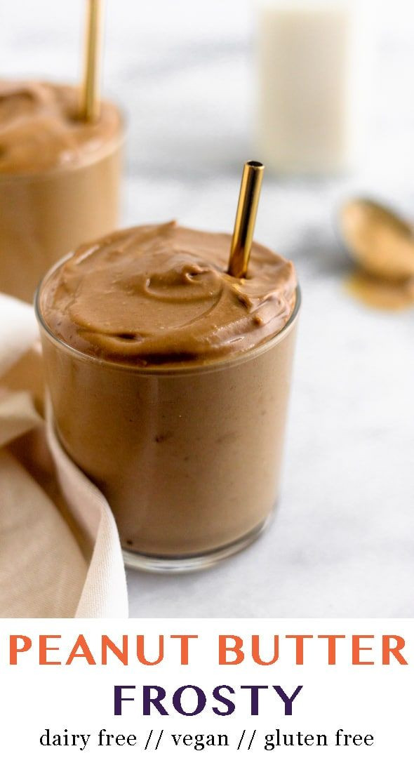 Beverages &amp; Frosty Dairy Desserts
 Dairy Free Peanut Butter Frosty Recipe