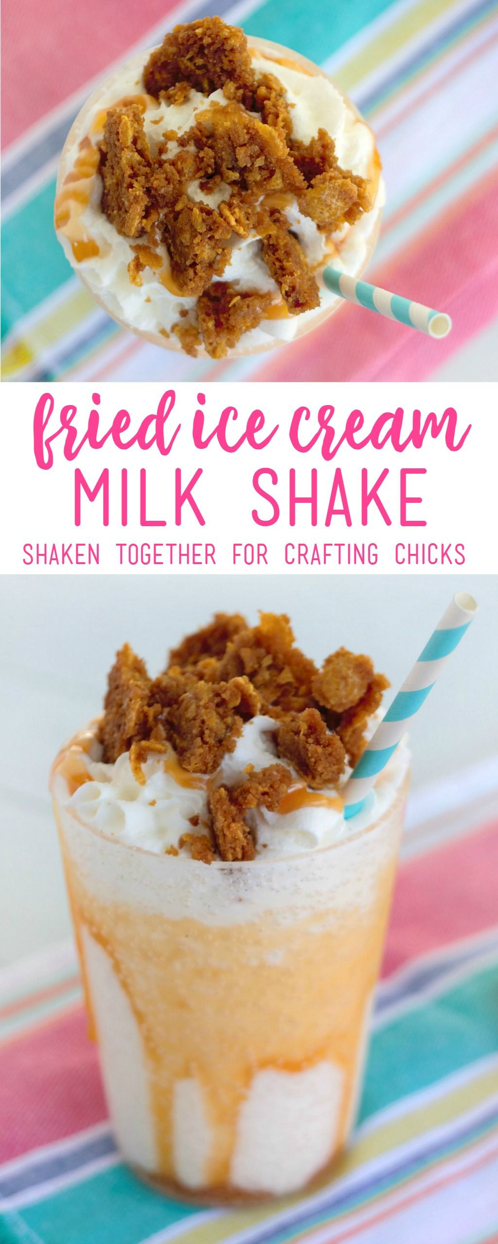 Beverages &amp; Frosty Dairy Desserts
 Fried Ice Cream Milk Shake for Cinco de Mayo