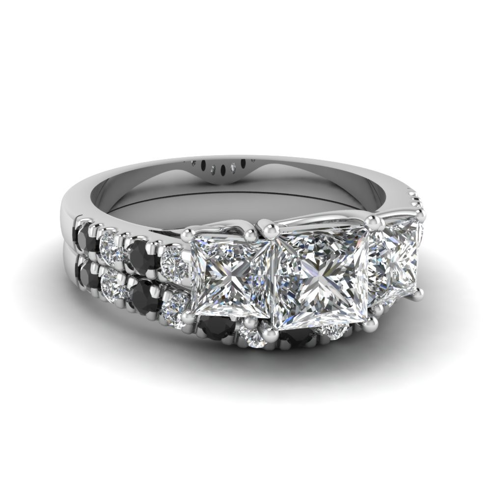 Black Diamond Engagement Ring Sets
 Stunning Black Diamond Wedding Ring Sets
