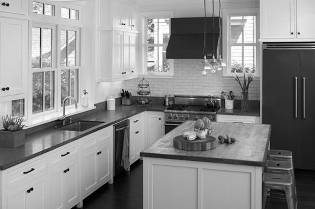 Black White Kitchen
 Black and White Kitchen Cabinets Home Furniture Design