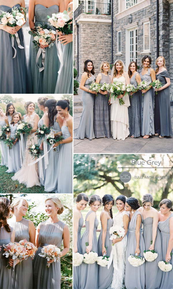 Blue And Grey Wedding Colors
 Top 10 Colors for Fall Bridesmaid Dresses 2015