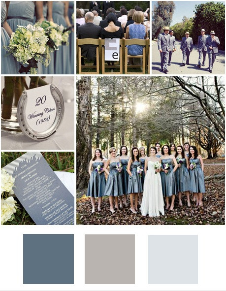 Blue And Grey Wedding Colors
 Wedding Decision Colors