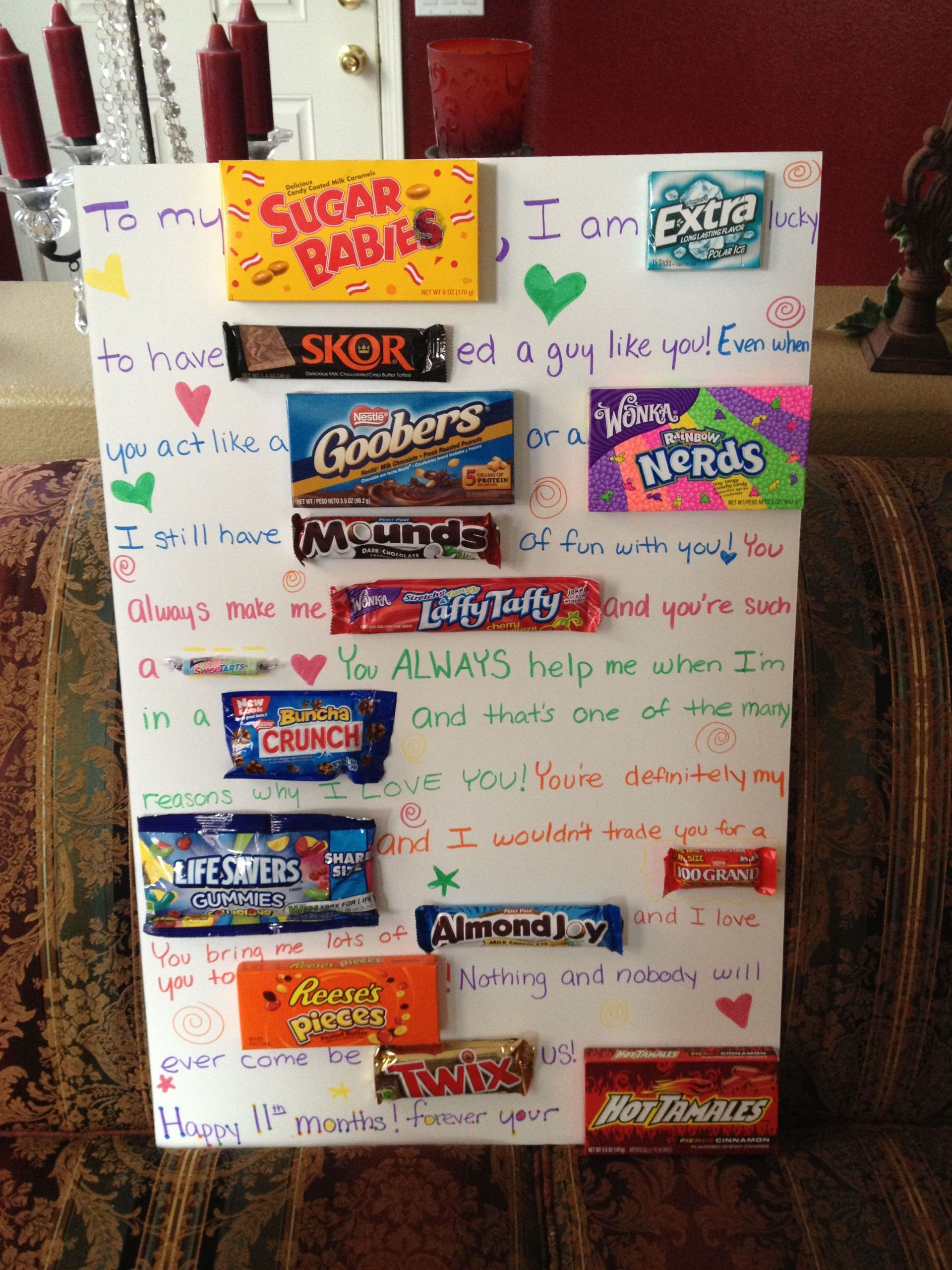 Boyfriend Bday Gift Ideas
 That s so creative but you have to all that candy