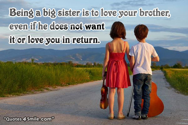 Bro Sis Relationship Quotes
 Quotes About Brothers From Little Big Sisters QuotesGram