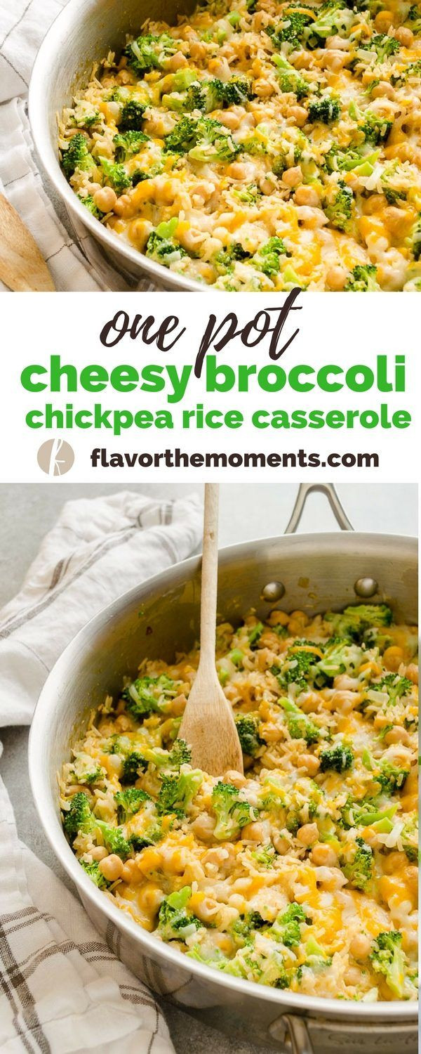 Broccoli Main Dish Recipes
 e Pot Cheesy Broccoli Chickpea Rice Casserole is a