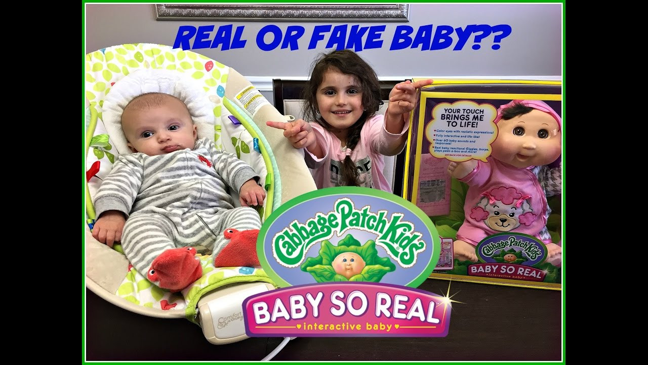 Cabbage Patch Baby So Real Reviews
 Real Baby or Fake Baby Cabbage Patch Kid Baby So Real