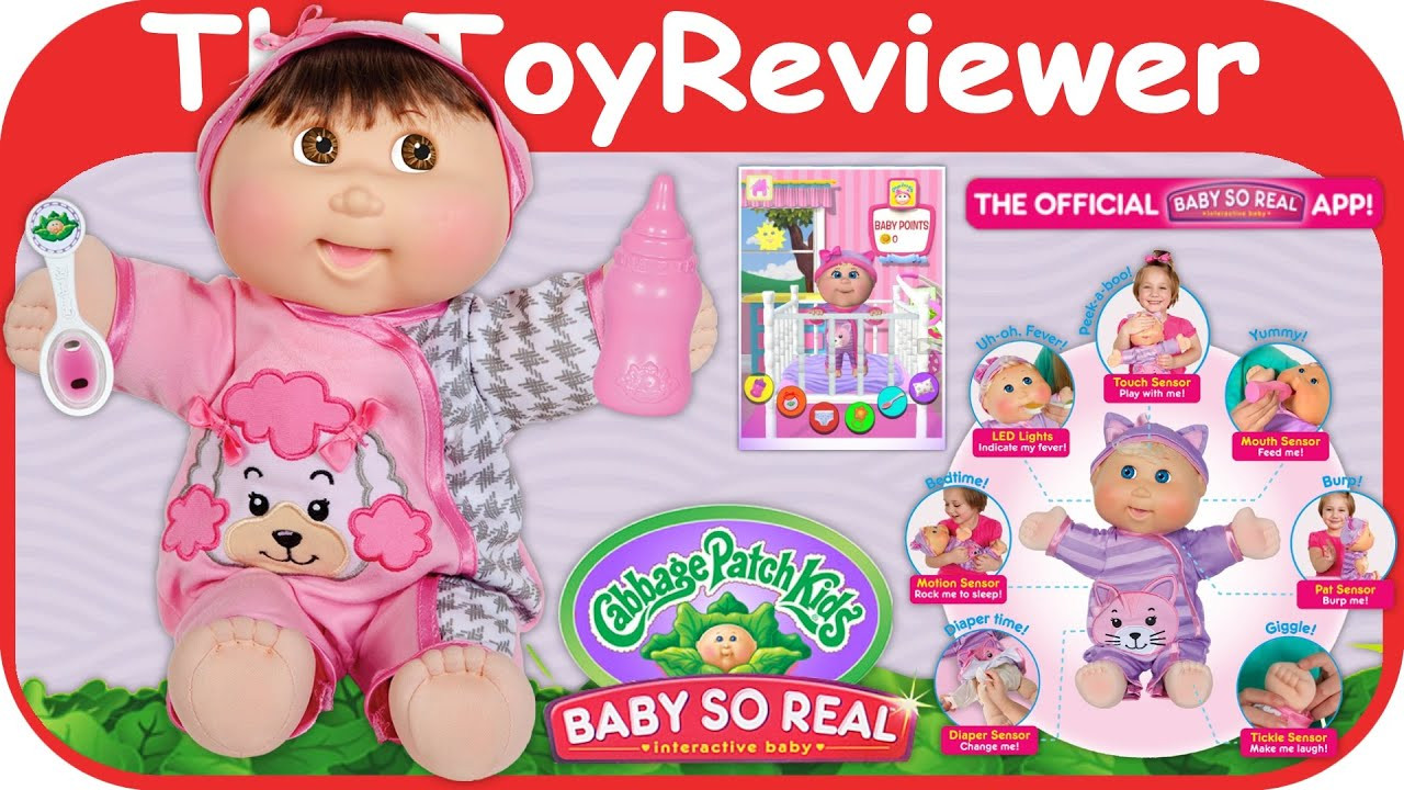 Cabbage Patch Baby So Real Reviews
 Cabbage Patch Kids Baby So Real "Brunette" LCD Eyes App