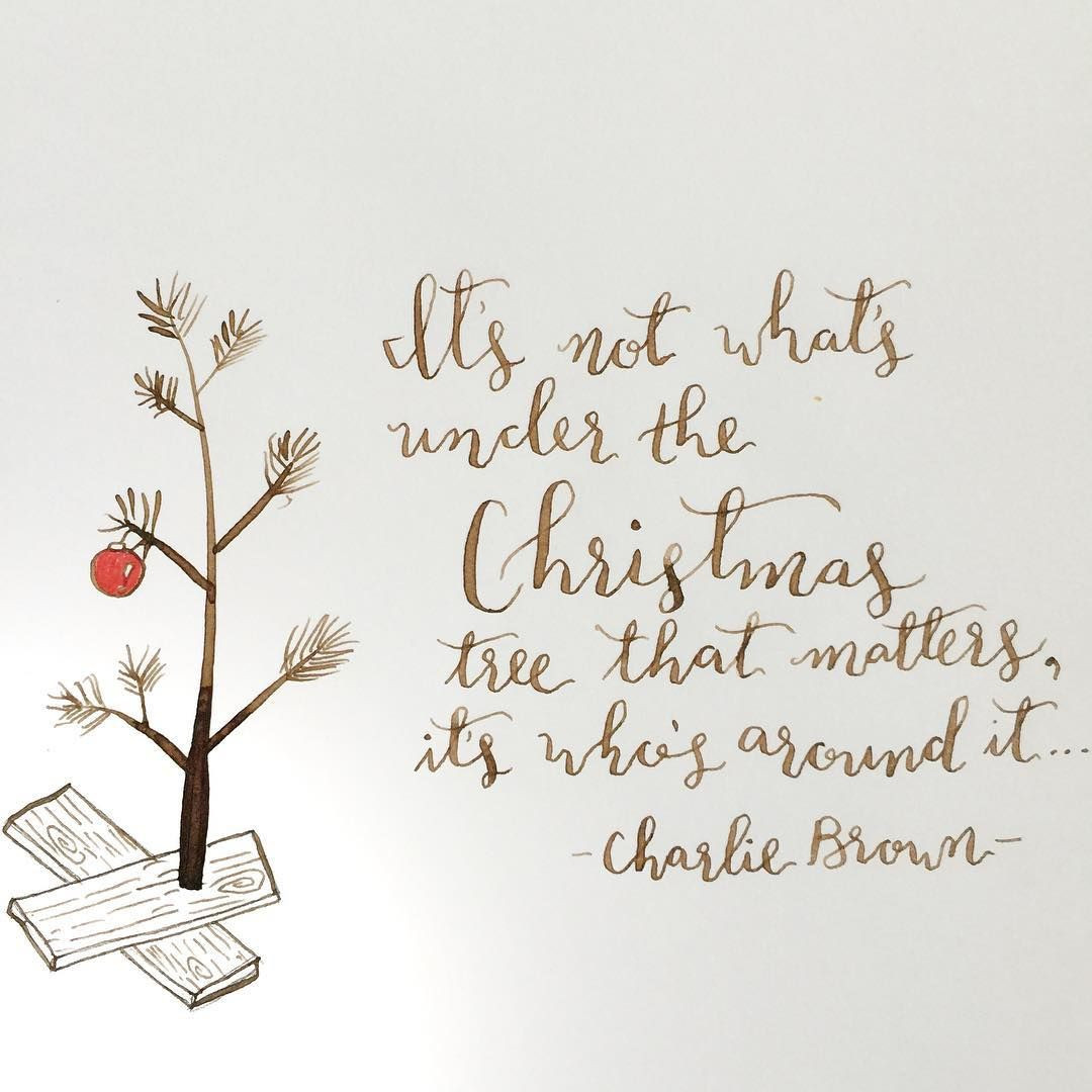 Charlie Brown Christmas Quote
 It s not what s under the Christmas tree that matters It