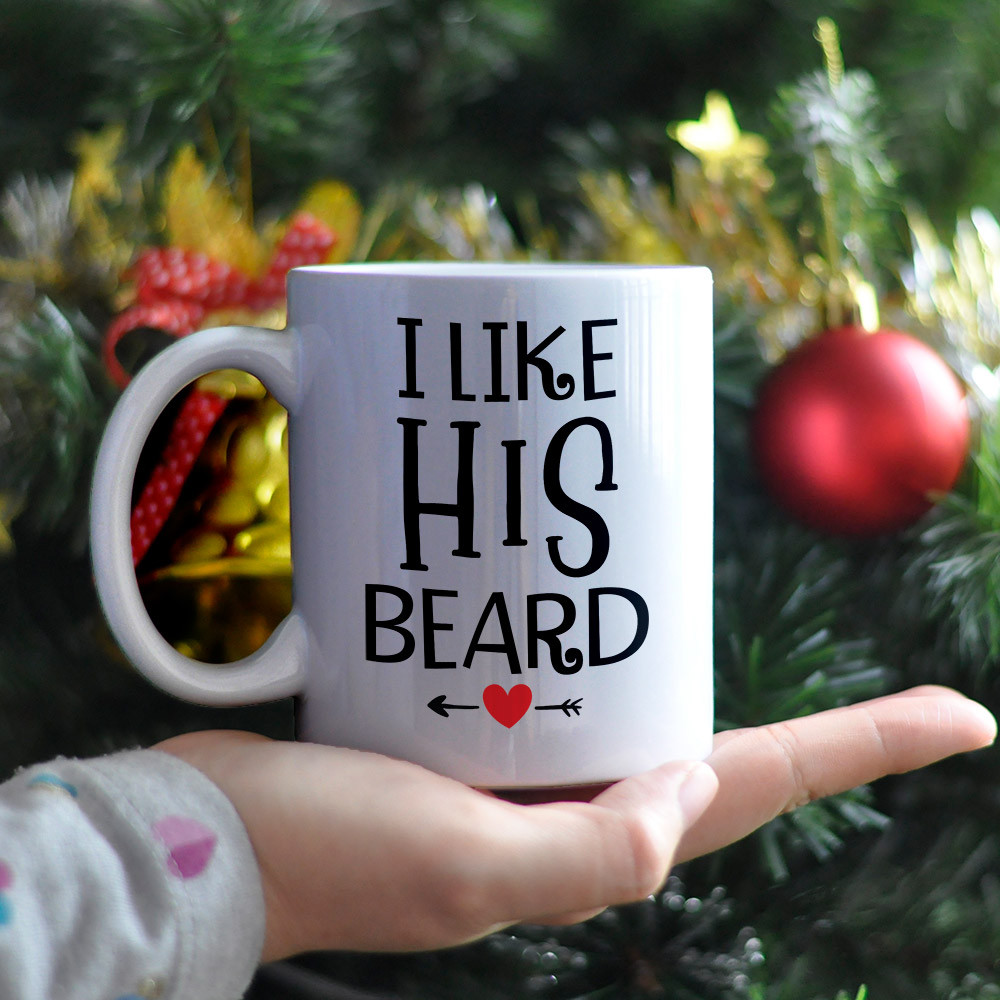 Cheap Valentines Day Gifts For Her
 I Like His Beard Valentine s Day Gifts For Her Mug 11 oz