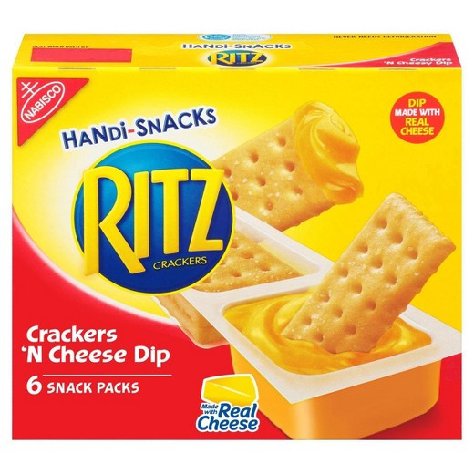 Cheese And Crackers Snack
 Handi Snacks Ritz Crackers N Cheese Dip 6ct 0 95oz Tar