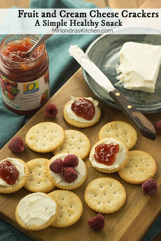 Cheese And Crackers Snack
 Fruit and Cream Cheese Crackers A Simple Healthy Snack