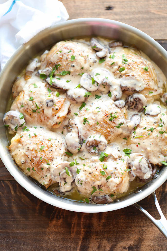 Chicken Thighs With Cream Of Mushroom Soup
 baked chicken thighs with cream of mushroom soup