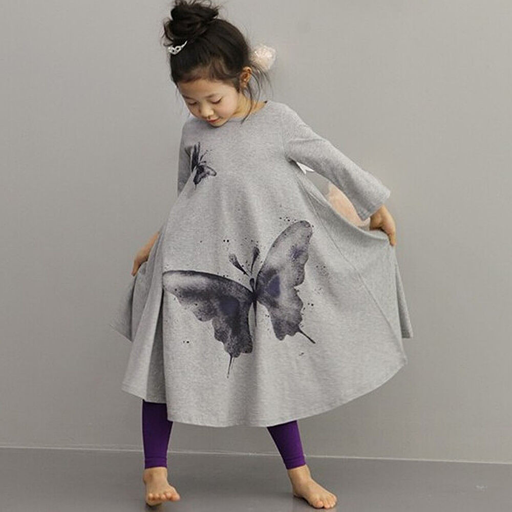 Children Fashion Clothes
 Kids Butterfly Dancewear Children Baby Girl Skirt Bohemian
