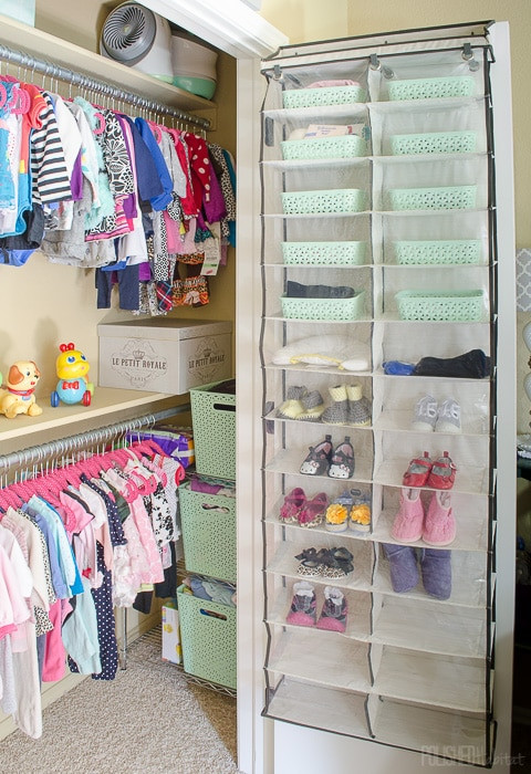 Childrens Shoe Storage
 Reach In Closet Organization for Kids Polished Habitat