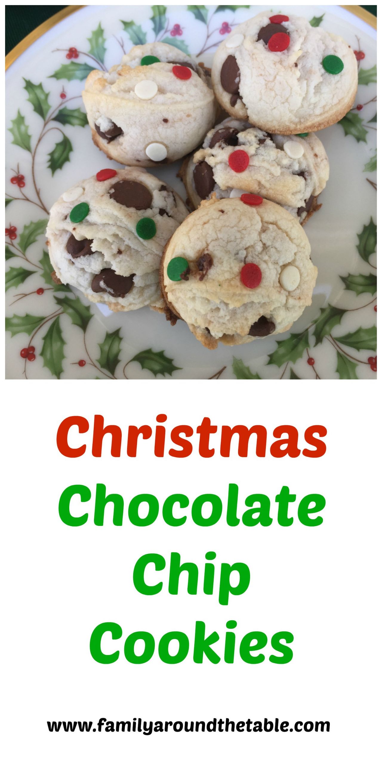 Christmas Choc Chip Cookies
 Christmas Chocolate Chip Cookies ChristmasCookies