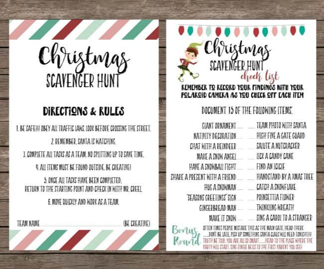 Christmas Party Scavenger Hunt Ideas
 The Best Scavenger Hunt Ideas for Tweens Mom 6