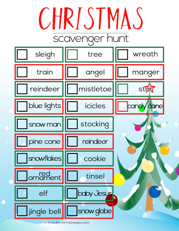 Christmas Party Scavenger Hunt Ideas
 Christmas Scavenger Hunt s and for