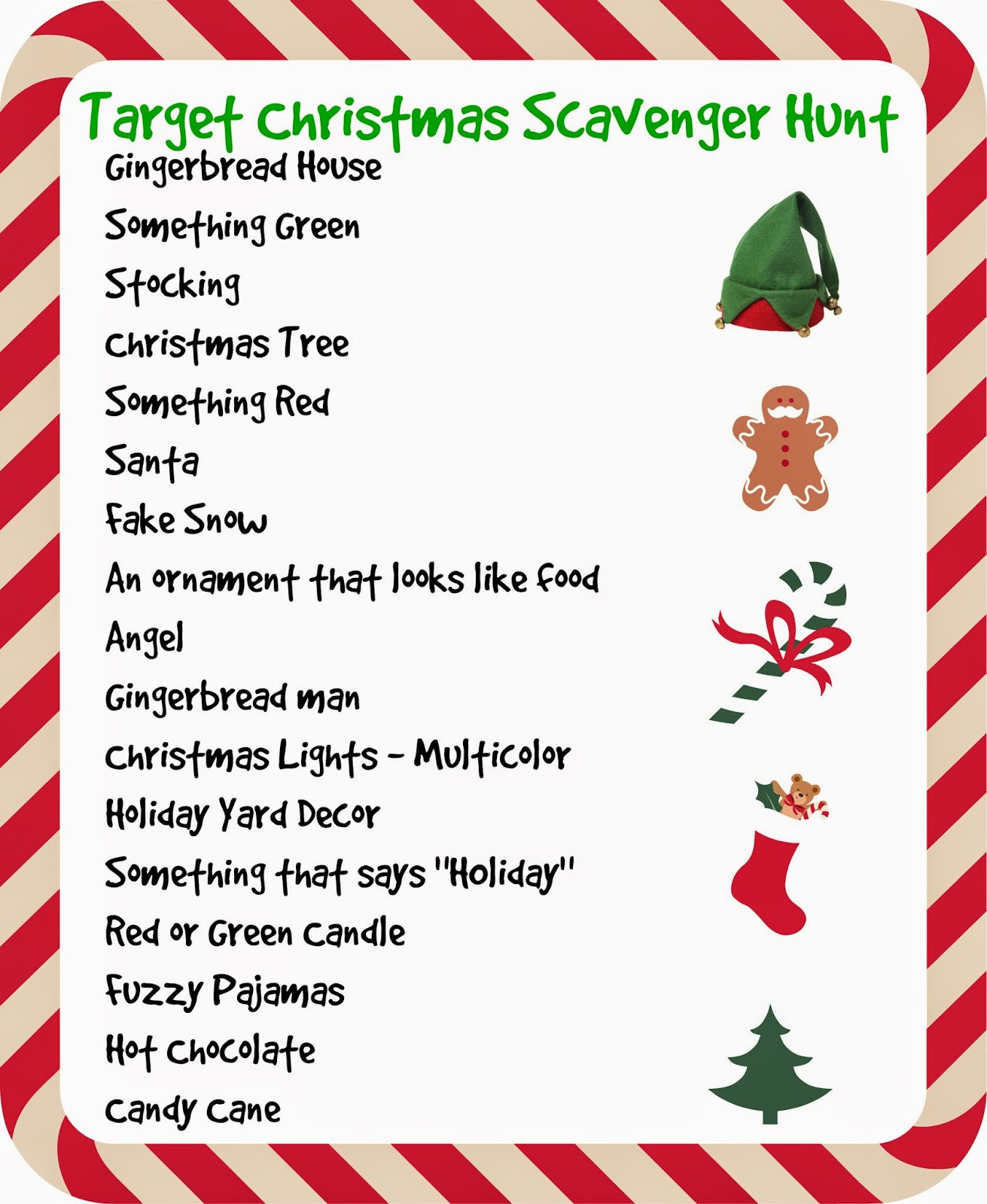 Christmas Party Scavenger Hunt Ideas
 Sweetology Tar Store Christmas Scavenger Hunt