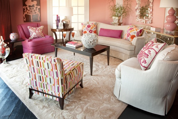 Coral Living Room Decor
 Decorating with Shades of Coral
