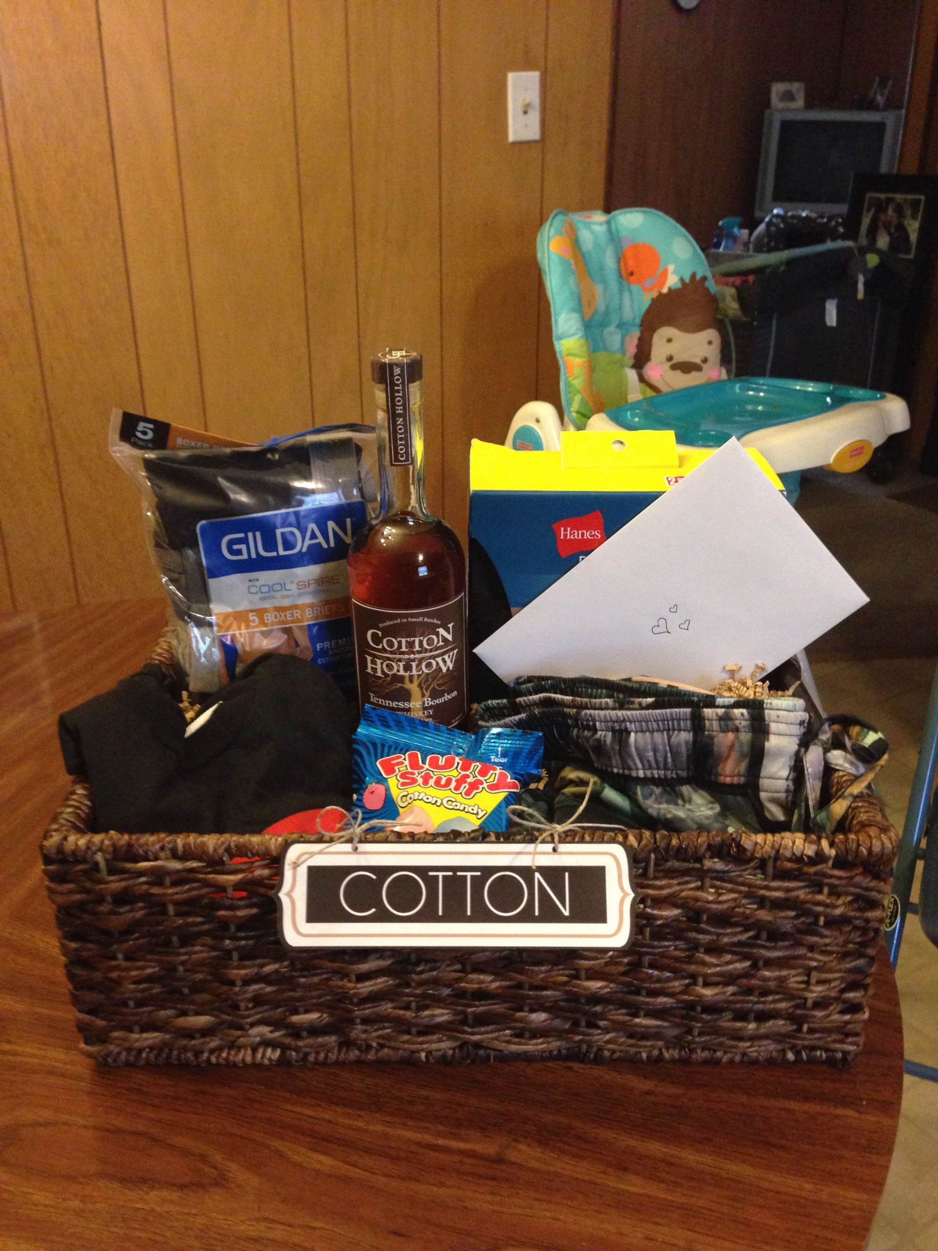 Cotton Anniversary Gift Ideas For Him
 "Cotton" t basket I put to her for my husband for our