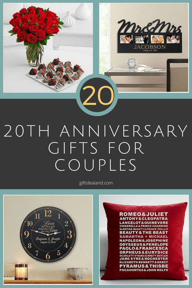 Couple Anniversary Gift Ideas
 31 Good 20th Wedding Anniversary Gift Ideas For Him & Her