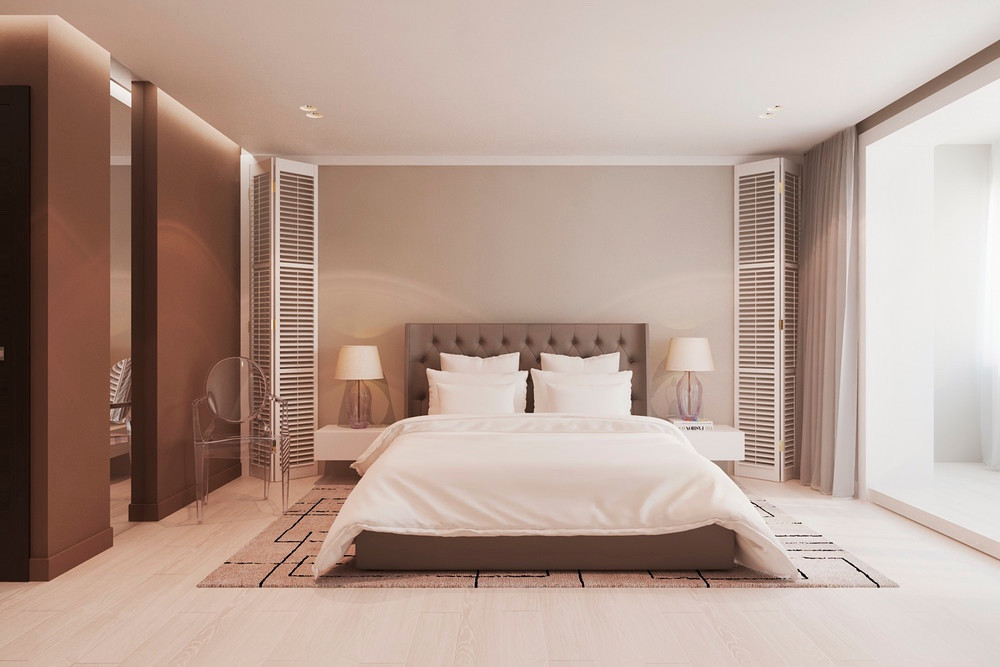 Cozy Master Bedroom
 Warm Modern Interior Design