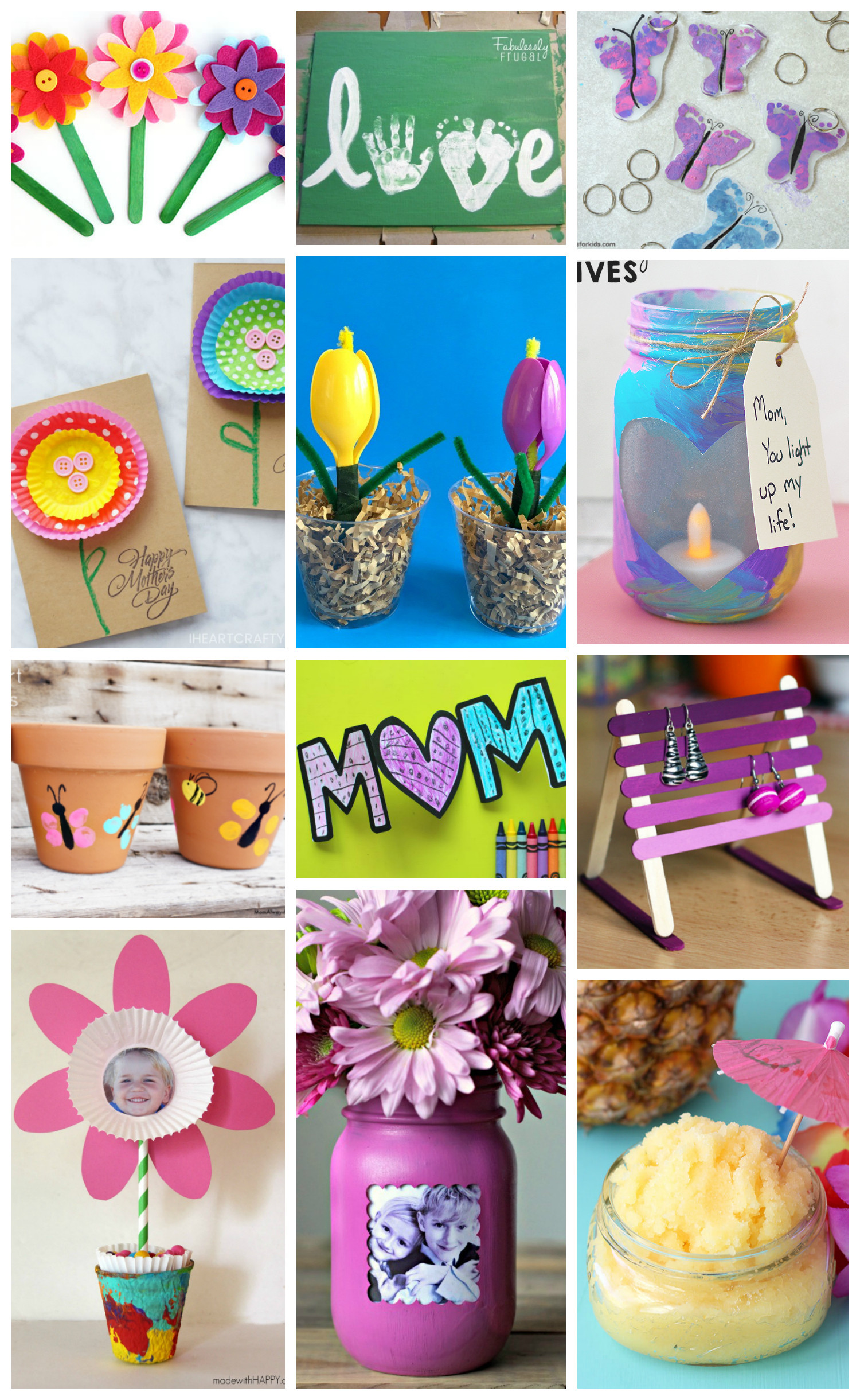 Crafts For Mother's Day
 Easy Mother s Day Crafts for Kids Happiness is Homemade